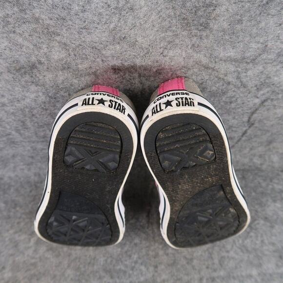Converse Shoes Kids 1 Sneakers Double Tongue Chuck Taylor All Star Pink Gray Low - Picture 13 of 14